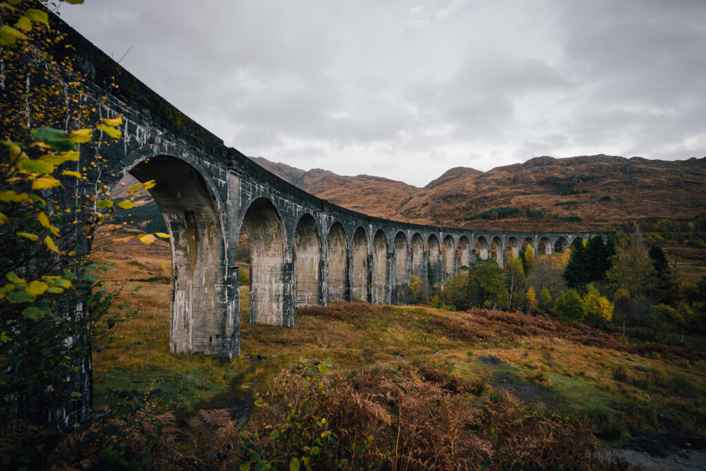 Point de vue au pied du Viaduc Glenfinnan