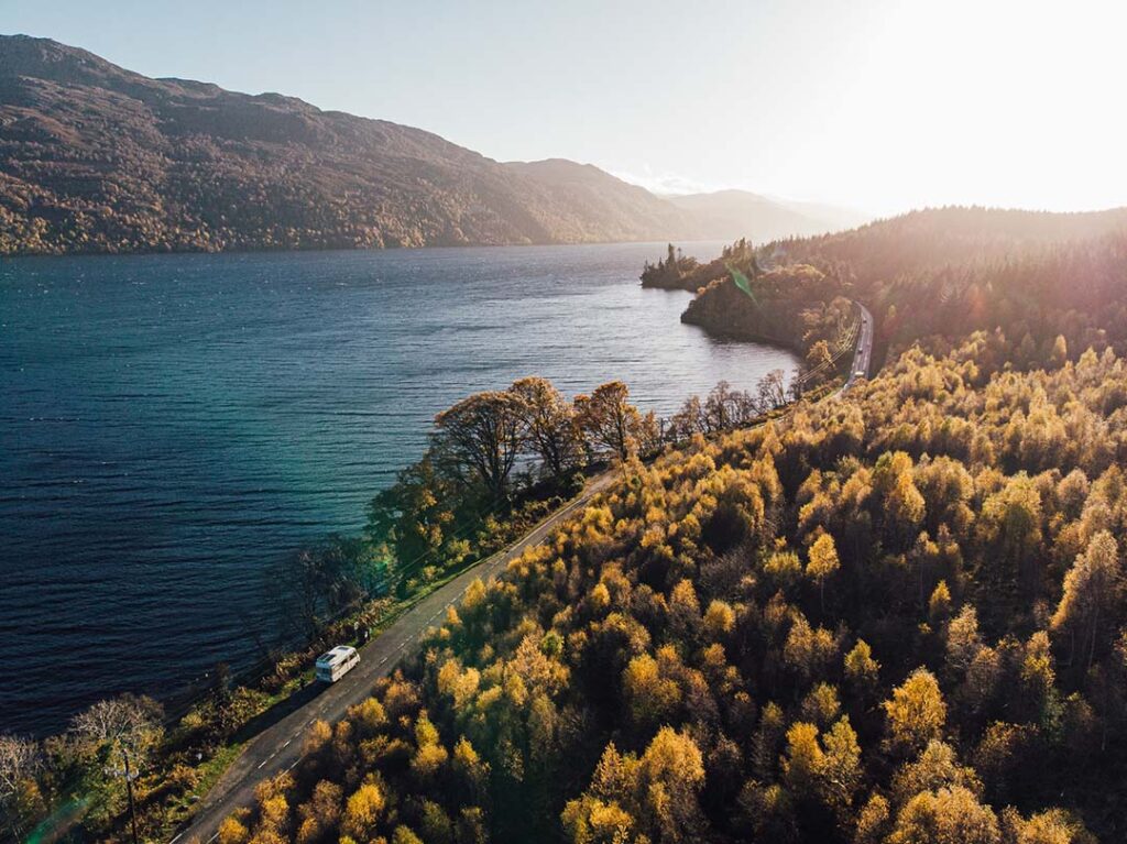 Route du Loch Ness en van